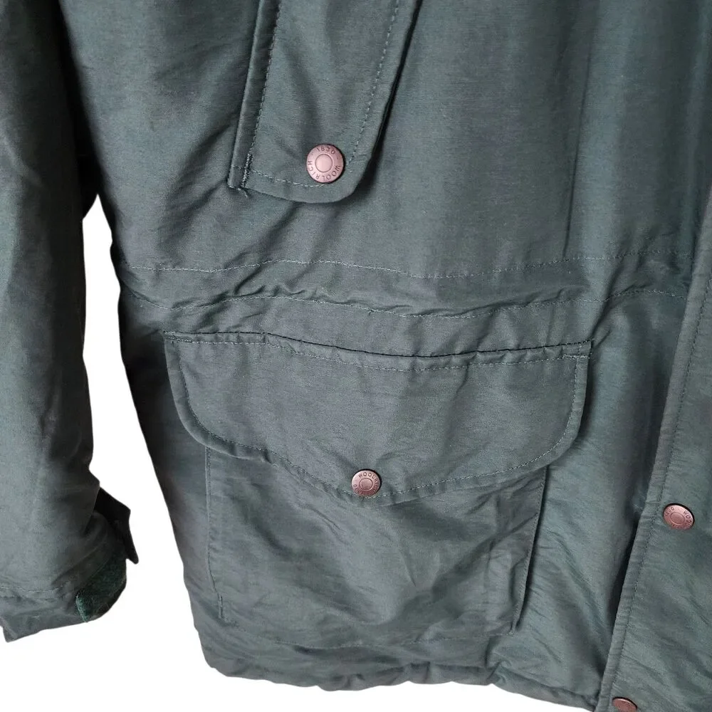 Vtg Woolrich Dark Pine Parka Jacket Men's XL 60/40 Cotton Nylon Insulated Hooded